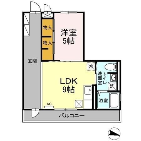 台原駅 徒歩9分 3階の物件間取画像